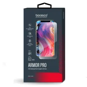 Защитная пленка для дисплея BoraSCO Full Cover+Full Glue для IPhone 14/13/13 Pro Черная рамка (40434)