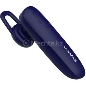 Блютуз гарнитура USAMS LK001 Bluetooth Headset (синий)(0)