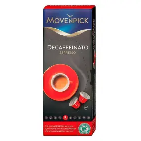 Капсулы для кофемашины Nespresso Movenpick Decaffeinato 10 капсул