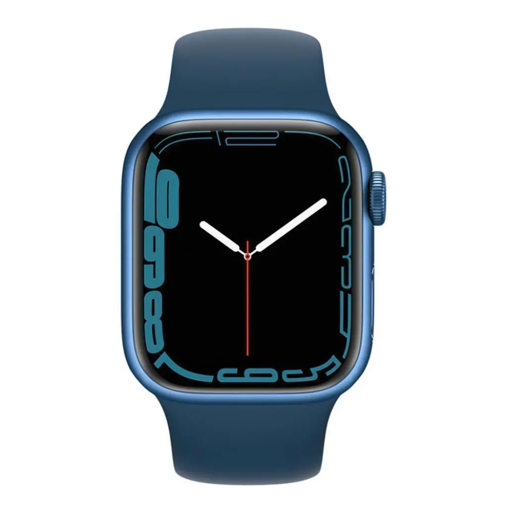 Смарт часы APPLE Watch Series 7 GPS, 41mm Blue Aluminium Case with Abyss Blue Sport Band (MKN13GK/A)