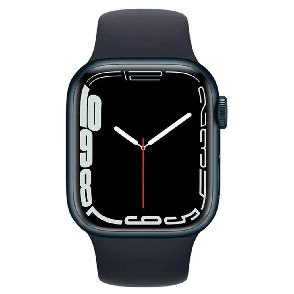 Смарт часы APPLE Watch Series 7 GPS, 45mm Midnight Aluminium Case with Midnight Sport Band (MKN53GK/A)