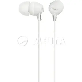 Наушники + микрофон SONY MDR EX 15 AP (white)