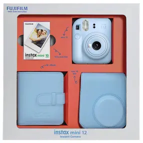 Фотоаппарат моментальной печати FUJIFILM INSTAX MINI 12 BUNDLE (PASTEL BLUE)