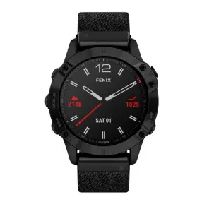 Смарт часы GARMIN Fenix 6 Sapphire,Black DLC w/Ntral Nylon (010-02158-17)