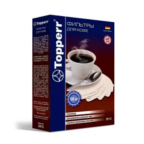 Фильтр (для кофе) TOPPERR 3012 №4/100 шт. отбеленные