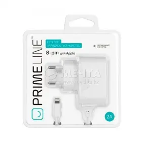 Зарядное устройство для телефонов PRIME LINE для Apple S8 pin 2,1A, белый (2307)(0)
