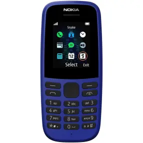 Телефон сотовый NOKIA 105 (Голубой)