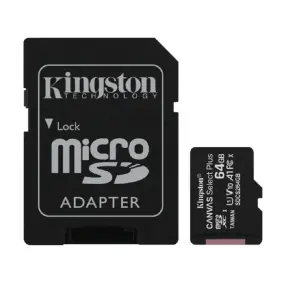 Карта памяти KINGSTON 64Gb SDCS2/64GB Class 10 UHS-I (SD адаптер)