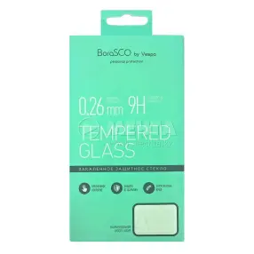 Защитная пленка для дисплея BoraSCO Full Cover+Full Glue для Realme C3/5/6i/C11/C15 Черная рамка стекло (38786)