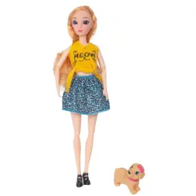 Детская игрушка X Game 5555, Серия Alice Маленькая модница, В комплекте собачка, 29 см