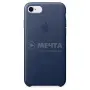 Чехол для телефона APPLE iPhone 8 / 7 Leather Case - Midnight Blue (MQH82ZM/A)(0)