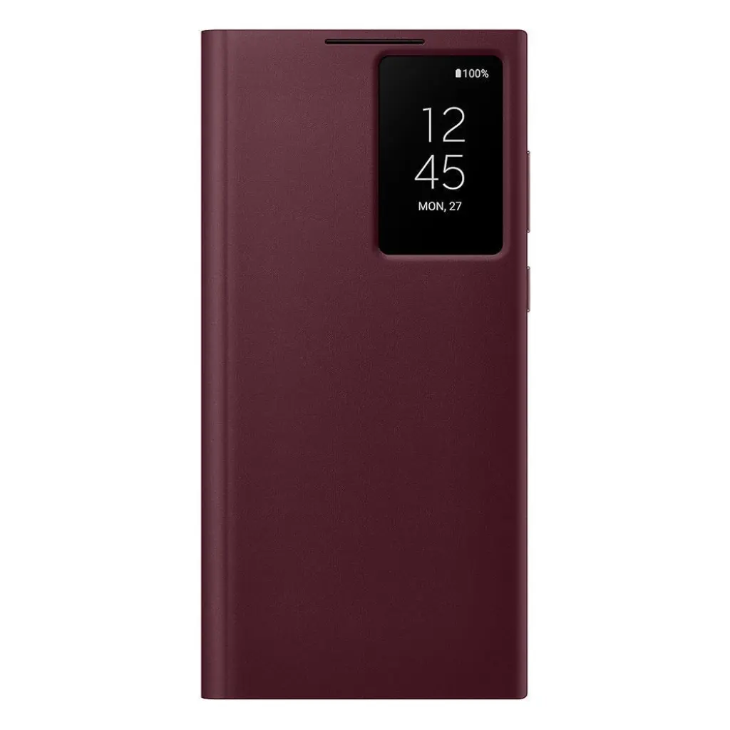Чехол для телефона SAMSUNG Smart Clear View Cover (S22 Ultra) burgundy (EF-ZS908CEEGRU)