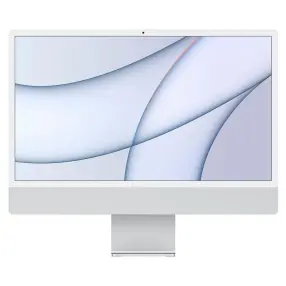 Моноблок мультимедийный APPLE iMac 24 2021 Silver (MGPC3) 23.5 Retina 4.5K/Apple M1 8-Core 3.2 Ghz/8/SSD256/M1 8-Core/MacOS