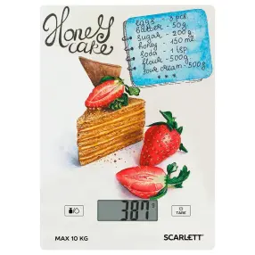 Кухонные весы SCARLETT SC KS57P76 (медовик)