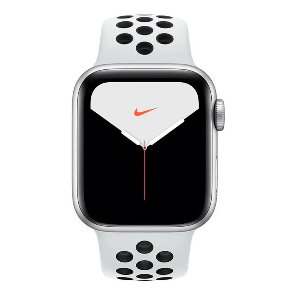 Смарт часы APPLE Watch Nike+ Series 5 GPS 44mm Silver Aluminium Case with Pure Platinum/Black Nike Sport Band (MX3V2)