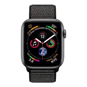 Смарт часы APPLE Watch Series 4 GPS 44mm Space Grey Aluminium Case with Black Sport Loop (MU6E2GK/A)(0)