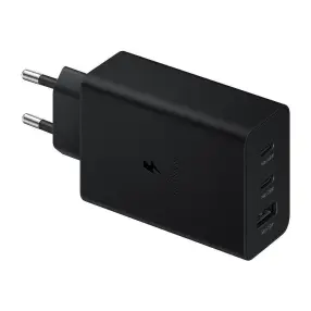 Зарядное устройство для телефонов SAMSUNG (EP-T6530NBEGRU) 65W Power Adapter Trio (w/o cable) black