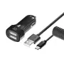 Автомобильное зар. устройство BoraSCO 2 USB, 2.1A + micro USB 2m black (20637)(0)