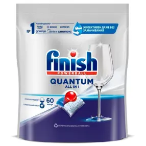 Таблетки CALGONIT Finish Quantum 60 для посудомоечных машин