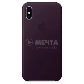 Чехол для телефона APPLE iPhone X Leather Case Dark Aubergine MQTG2ZM/A(0)