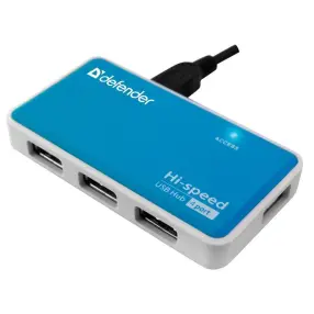 Адаптер Digital AV DEFENDER Quadro Power USB2.0, 4 порта HUB 