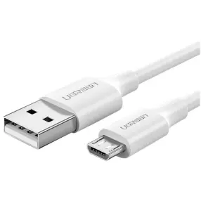 Кабель для телефона UGREEN US289 Micro USB to USB-A Male Cable 1m (white) 60141