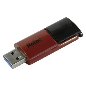 Накопитель NETAC 64GB 3 Netac U182 128GB черный-красный