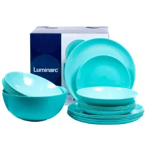 Столовый сервиз LUMINARC P 2947 Diwali Light Turquoise 19 пр