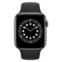 Смарт часы APPLE Watch Series 6 GPS, 44mm Space Gray Aluminium Case with Black Sport Band (M00H3GK/A)(0)