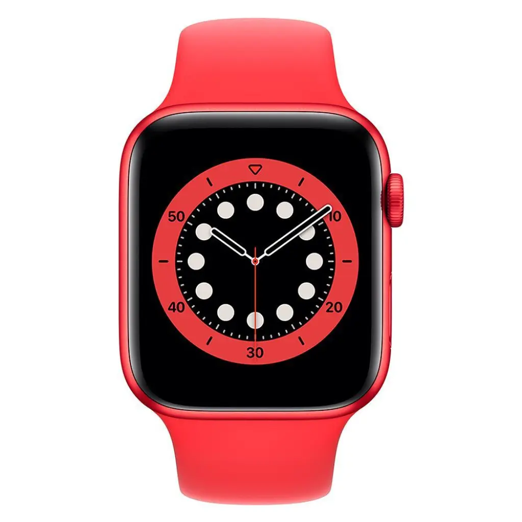 Смарт часы APPLE Watch Series 6 GPS, 44mm PRODUCT(RED) Aluminium Case with PRODUCT(RED) Sport Band (M00M3GK/A)