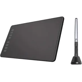 Графический планшет HUION H950P, Разрешение 5080 lpi, Чувствительность к нажатию 8192, Интерфейс USB, Рабочая область 221*138 мм. (8,7"х5,4"), Чёрный