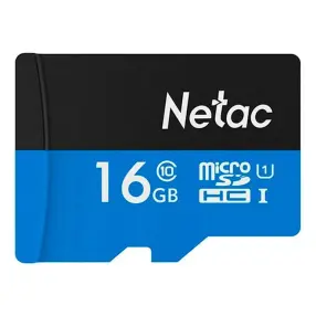 Карта памяти NETAC MicroSD 16GB Class 10 U1 с адаптером SD (P500STN-016G)