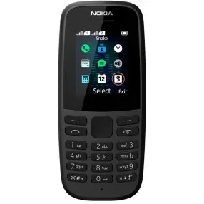 Телефон сотовый NOKIA 105 (Древесный уголь/Charcoal)