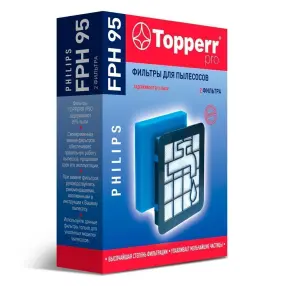 Фильтр (для пылесоса) TOPPERR Микрофильтр на раме + губчатый фильтр FPH 95 для Philips