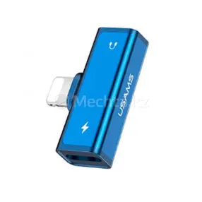 Адаптер для телефона USAMS Dual Lightning (blue) US-SJ270 AU05 (0)