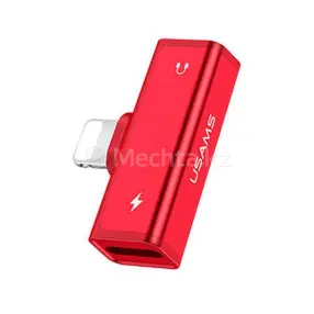 Адаптер для телефона USAMS Dual Lightning (red) US-SJ270 AU05 (0)