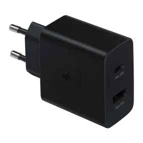 Зарядное устройство для телефонов SAMSUNG (EP-TA220NBEGRU) TYPE-C 35W Wall Charger Duo (w/o cable) black