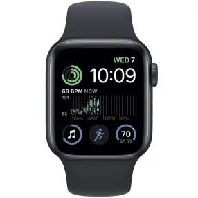Смарт часы APPLE Watch SE 2022 GPS, 40mm Midnight Aluminium Case with Midnight Sport Band - Regular (MNJT3RB/A)