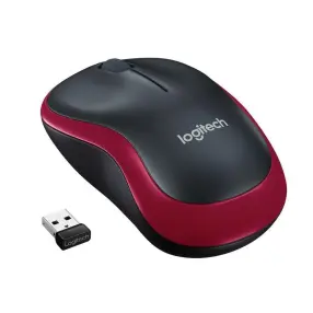 Мышка LOGITECH USB M 185 wireless Red