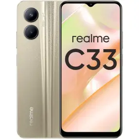 Телефон сотовый REALME C33 (4/64GB) Gold