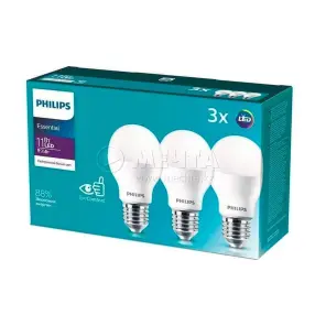 Лампа LED PHILIPS Bulb ESS 11W E27 3000K 230V  (3шт)