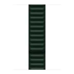 Ремешок APPLE 45mm Sequoia Green Leather Link - M/L (ML803ZM/A)